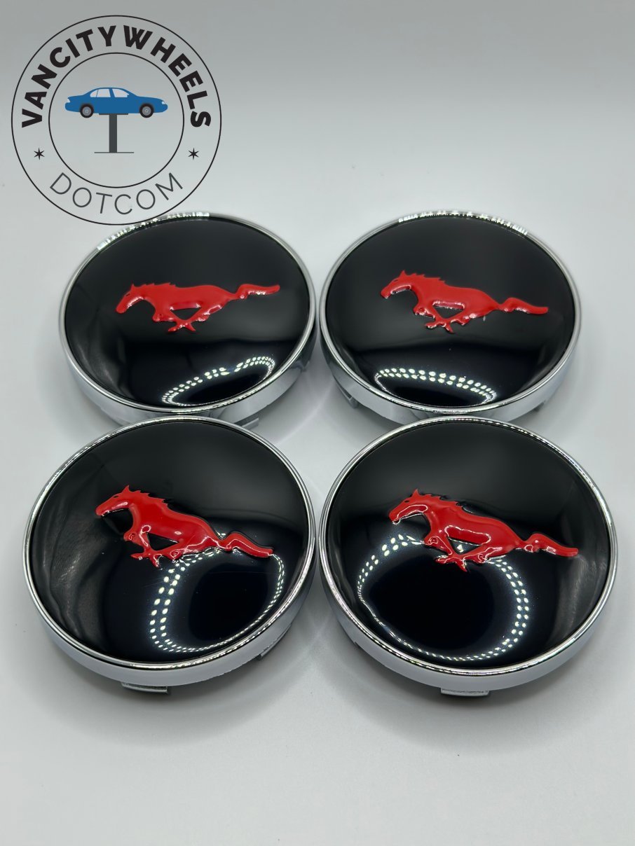 thumbnail image 2 of 4-Pack Pontiac Arrowhead Red/Black Logo Decal Stickers For Wheel Center Caps 2 of 5