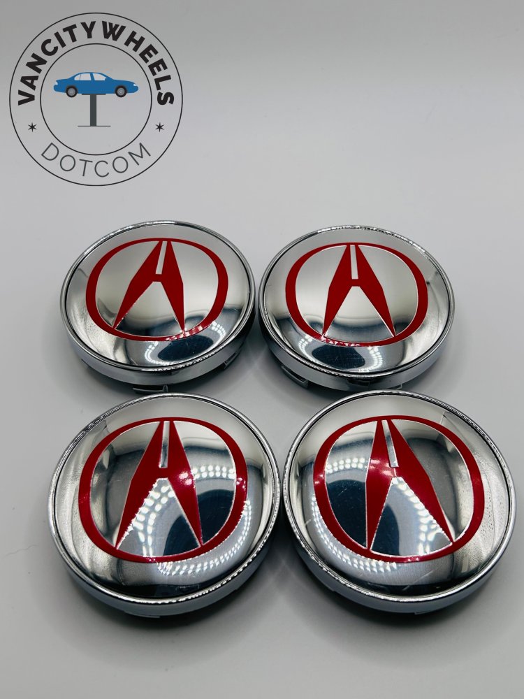 Buy Premium 4Pcs Acura Wheel Center Caps in Varied Sizes & Wheel Cap Base Colors Vancity Wheels